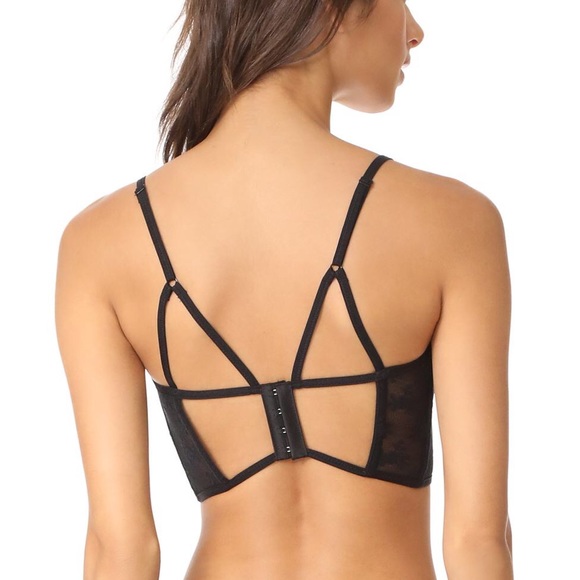Free People Other - NWOT FREE PEOPLE Isabella Mesh Underwire Black Bra